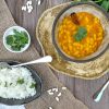 Curry indio de alubias blancas